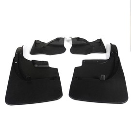 A-Premium Set of 4PCS Mud Flaps Splash Guards Mudguards Mudflaps with Hardware Kits Accessory Compatible with Toyota 200 Series Land Cruiser 2008-2015, Black Color, Front LH RH and Rear LH RH