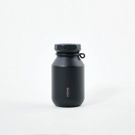 MOMO CONCEPT 01015-29299R Water Bottle, Vacuum Insulated, Lightweight, Rock Tumbler, 10.1 fl oz (300 ml), Cacao Black