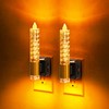 L LOHAS LED Night Light, Amber Candle Night Lights Plug