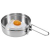 HUIOP 1L Stainless Steel Cooking Kettle Portable Outdoor Camping Backpacking