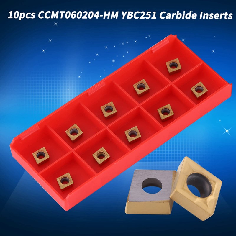 CCMT060204 Turning Inserts for Lathe Chisel, 10 Pieces CNC Carbide