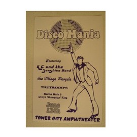 KC and The Sunshine Band Village People Poster Gig