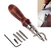 7pcs ZLY Leather Craft Stitching Groover Skiving Edger Beveler Leather
