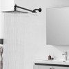 HarJue High Pressure Large Stainless Steel Square Rain ShowerHead With
