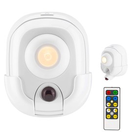 BIGMONAT Battery Operated Spotlight with Remote Control and Timer Setting, Wireless Accent Light for Picture Painting Artwork Dart Board Poster Keyhole, Brightness Dimmable