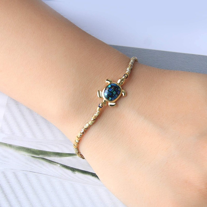 Kelitch Miyuki Beads Abalone Turtle Wrap Bracelets Friendship Bracelet New