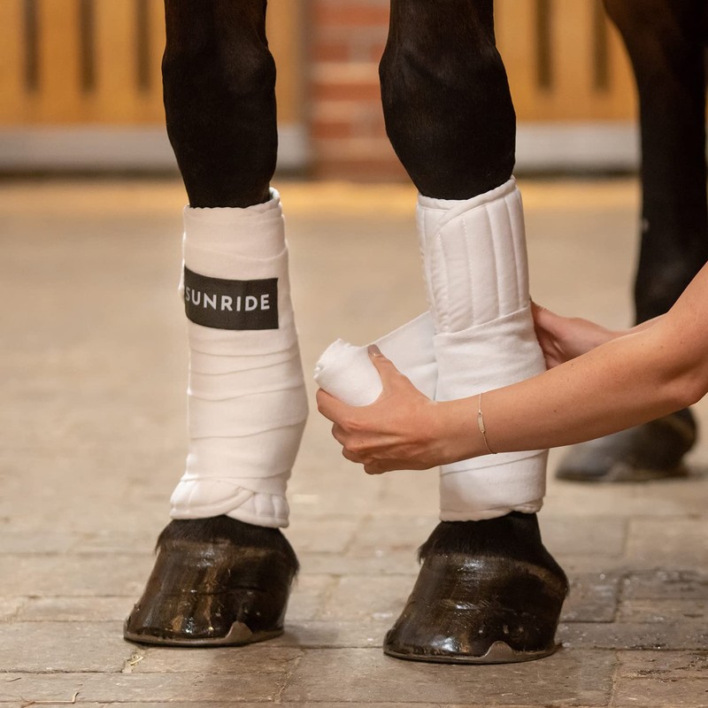 Sunride Bandaging Pads with Velcro for Horses to Protect Against