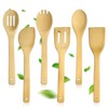 AMFUN 6 Pcs Wooden Utensil Set,Wooden Spoon Cooking Utensils Set