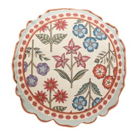 bilin gaier Blue Throw Pillow Covers Set of 1,Cottage Rustic Farmhouse with Wild Flowers Pattern Linen Pillowcases,Decorative Lumbar Pillows Cushion Cover for Couch Sofa Bed Chair Car,12x20 Inches