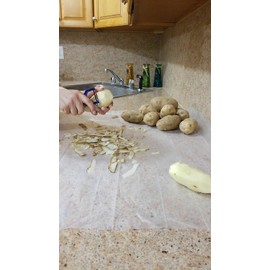 Extra Large Disposable Counter Liners Pack Of 18 Plastic Kitchen Counter Covers For Easy Cleanup After Food Prep- Foldable, Versatile Kitchen Countertop Protectors- Top Time Savers