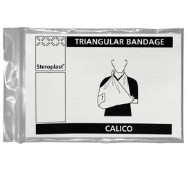 Steroplast Calico Cotton Triangular Arm Sling Shoulder Support Bandage Dressing, 90cm x 90cm x 127cm - 3 Pack