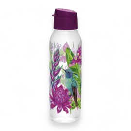 Tupperware Hummingbird Medium ECO Shimmers Water Bottle 25 oz / 750 mL Purple