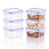 Kssvzz 6 Pack 400ml Square Food Containers with Lids Airtihgt,