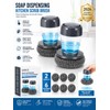 Soap Dispensing Palm Brush Set, 2 Pack Dish Scrubber with