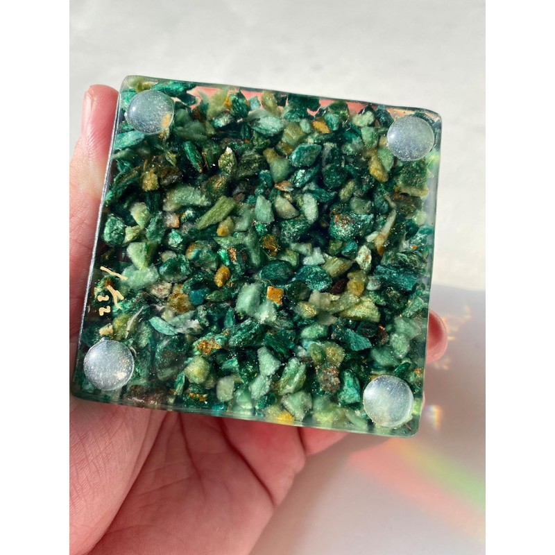 Green Fuchsite Pyramid Crystal Orgone Generator Energy Accumulator PERFECT GIFTING