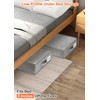 punemi Low Profile Under Bed Storage, 5 inches High Underbed