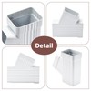 VYH Downspout Gutter for Y Connector 2x3,Square Downspout Diverter White