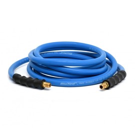 BLUBIRD BB3815 3/8" x 15' Rubber Air Hose, 100% Rubber, Lightest, Strongest, Most Flexible, 300 PSI, 50F to 190F Degrees, Ozone Resistant, High Strength Polyester Braided