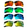 ACOMPATIBLE 4 Pair Replacement Polarized Lenses for Oakley Flak 2.0