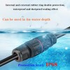 2 Pcs 2-pin IP68 outdoor waterproof junction box cable connector/quick