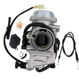 SVKCAR Carburetor for Honda Rancher 350 TRX350TE/TM/FM 2000-2006/ Foreman 400 TRX400FW 1995-2003/ Foreman 450 TRX450 4x4 1998-2004 ATV #16100-HN0-A02, with Throttle Cable