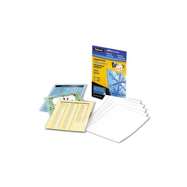 o Fellowes o - Self-Laminating Sheets, 3mm, 9 x 12,