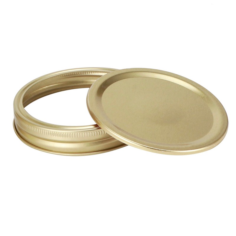 Stainless Steel SplitType Mini Glass Jar Lids Container Sealing Cover
