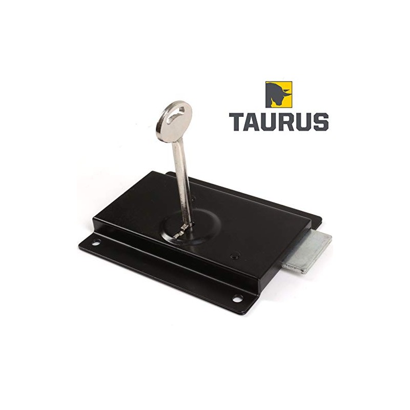 TIMCO Press Lock - Black - 5" - Surface Mounted