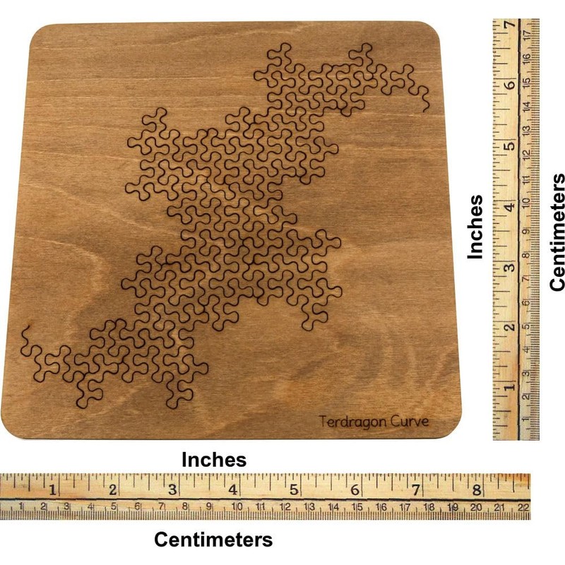 Martin Raynsford Wooden Fractal Tray Puzzle - Terdragon Curve
