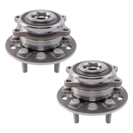 TRQ Driver & Passenger Side Wheel Hub Bearings Assembly Set Compatible with 2019-2022 Genesis G70 2018-2019 Kia Stinger