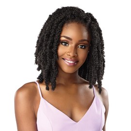 Sensationnel Crochet Braids Lulutress 3X Pre-Looped Butterfly Locs Bob 8"10"12" (1-pack, 1)