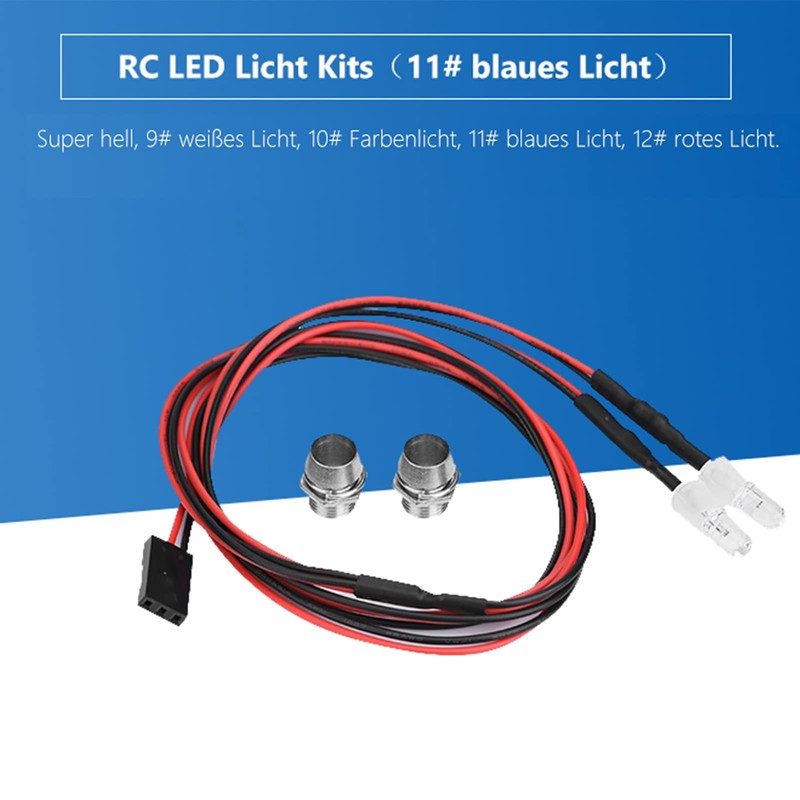 Milltrip 2PCS RC Car LED Light, 5mm RC Headlight RC