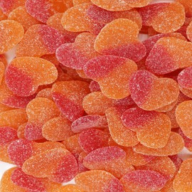 Smarty Stop Sour Peach Flavor Gummy Candy (Peach Heart, 5 Pound (Pack of 1))