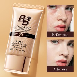 Tinted Day Cream With SPF 50 für strahlend weiße Haut | Moisturising Tinted Moisturiser mit hohem Lichtschutz | Ideal für gleichmäßigen Teint & Make-up-Look | 40g Sonnenschutzcreme(Natural Color)