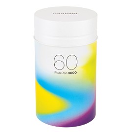 MONAMI Plus Pen 3000 Felt Tip Pens, Fine Point (0.4mm), Coloring/Drawing/Journaling, Assorted Colors, 60-Pack