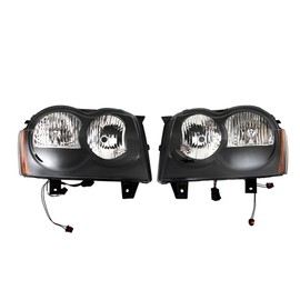 WFLNHB Headlight Assembly Replacement for 2005-2007 Headlights Set Driver ＆ Passenger Side 55156350AK, 55456351AK