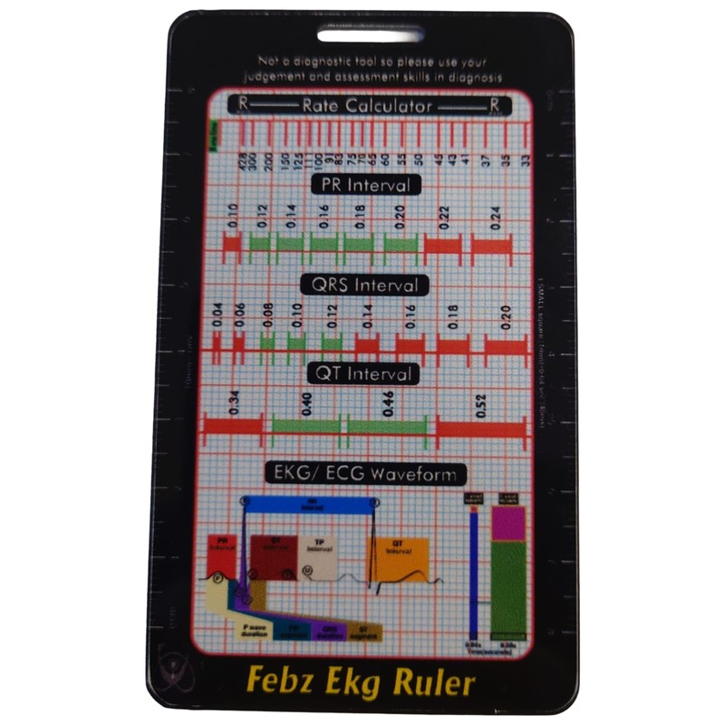 Febz EKG/ECG Ruler for Measuring intervals