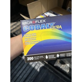 ANSELL GLOVES MICROFLEX Cobalt Ultra SMALL, N171, 200 Gloves.