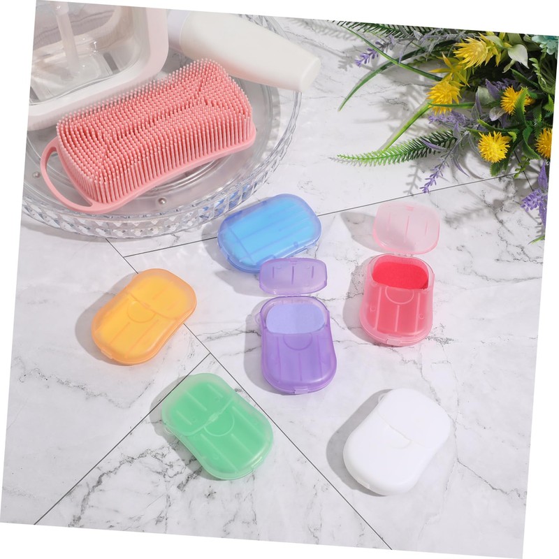 OHPHCALL 120 Sheets Camping Soap Sheets Portable Hiking Paper Soaps