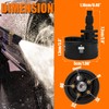 Multi-Functional Nozzle Replacement for Worx Hydroshot Cleaner WG629/620/630, WU630/633 Accessories