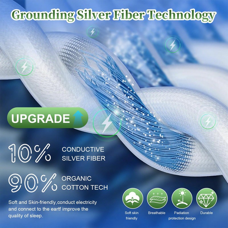 WingFly Grounding Fitted Sheets 180 x 200 cm Grounding Bed