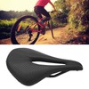 155mm Widen Carbon Fiber Leather Bicycle Saddle Cushion Hollow Cycling