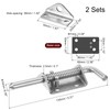 sourcing map Barrel Bolt Latch, 2Pcs 10x135mm - Stainless Steel
