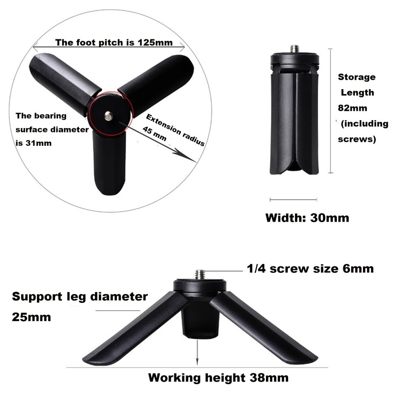 2 Pack Mini Tripod Compatible with DJI Osmo Pocket 3