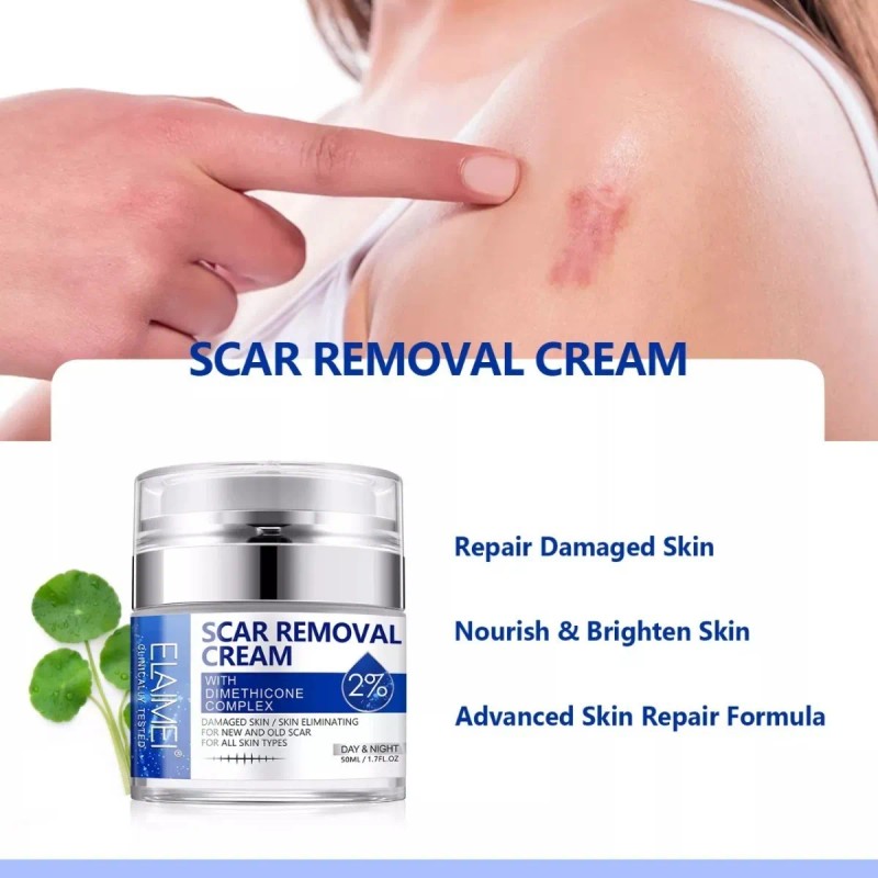 Crema/gel para cicatrices profundas, queloides, cacarizos