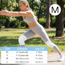Sucrain 2 Pairs Knee Pads, Soft Breathable Knee Pads for Men Women Knees Protective, Knee Brace for Volleyball Football Basketball Cheerleading Dance 