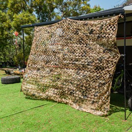 Tongcamo Camouflage Net Sun Protection Camouflage Net 150D Polyester Fabric for Privacy Protection Hunting Home Garden Camping Party Net Camouflage Decoration