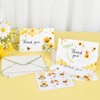 WERNNSAI Bee Thank You Card - 24 Sets Sunflower Thank