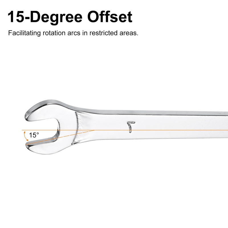sourcing map Super Thin Open End spanners Metric, 6mm x