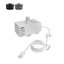 BloomBloomme Replacement Pump for 0.9gal/115oz/3.4L Cat Water Fountain has a 6-Foot Power Cord with Tear-Resistant design It's Ultra-Quiet Energy-Efficient